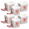 Beistle Asian Favor Boxes-Pint, 12 Piece, 3.75" x 3.25" x 3", Red/White view 2