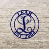 Round Personalized Vines Monogram & Initial view 3