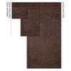 American Soft Linen 100% Carde Cotton 6 Piece Towel Set, 590 GSM Heavy Weight Soft Absorbent Turkish Towels for Bathroom, Dark Brown view 4