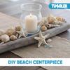 Tumbler Home Medium Sized Shells in a Delightful Mix of Whites, Tans and Pinks | 1 Pound | Perfect for Crafts, Beach Home Decor, Weddings, Vase Filler and Classrooms view 2