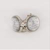 24X Quinceanera Silver Compact Mirror Keychain Recuerdos de Sweet 15 Princess Party Favor view 2