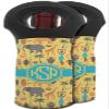 Personalized African Safari Wine Tote Bag view 2