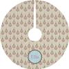 YouCustomizeIt Personalized Kissing Birds Tree Skirt view 1