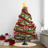 YouCustomizeIt Personalized Kissing Birds Tree Skirt view 2