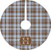 YouCustomizeIt Personalized Two Color Plaid Tree Skirt view 1