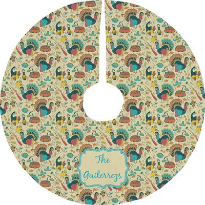 YouCustomizeIt Personalized Old Fashioned Thanksgiving Tree Skirt