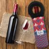 Personalized Patriotic Fleur de Lis Wine Tote Bag view 3