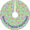 YouCustomizeIt Personalized Preppy Hibiscus Tree Skirt view 1
