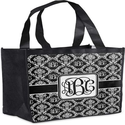 Personalized Monogrammed Damask Grocery Bag