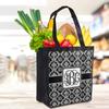 Personalized Monogrammed Damask Grocery Bag view 3