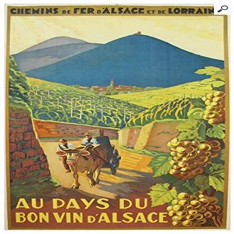 Gnrique Au Pays du Bon vin Alsace Format 50 x 70 cm
