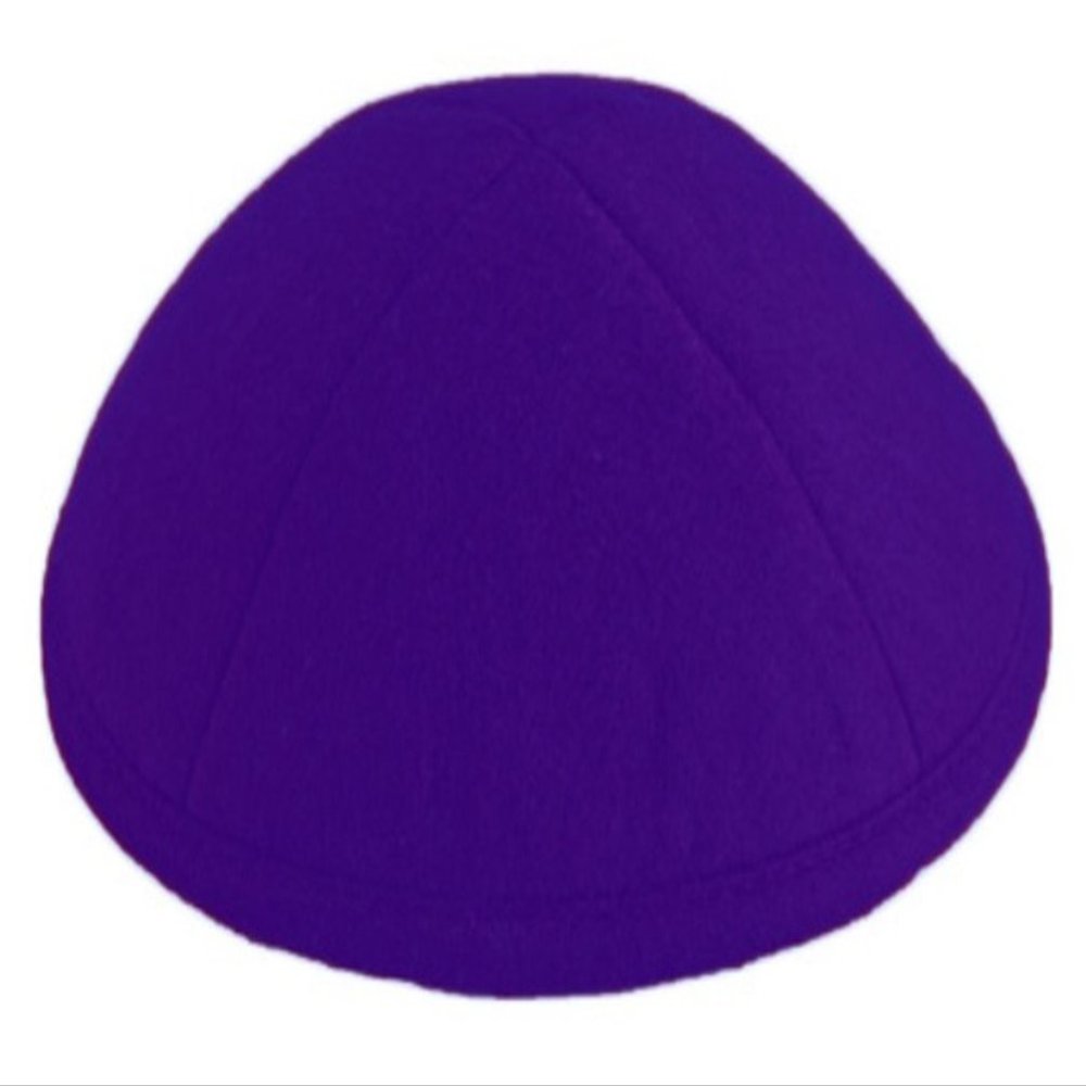 A1 Skullcap Linen Fabric Kippot Single or Bulk Kippah Optional Custom Imprinting Inside for Your Speacial Event Purple