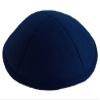 A1 Skullcap Linen Fabric Kippot Single or Bulk Kippah Optional Custom Imprinting Inside for Your Speacial Event Navy Blue view 1
