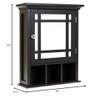 Thaweesuk Shop Dark Brown Wall Mounted Bathroom Vanity Mirror Storage Medicine Cabinet Shelves Over Toilet 20"(L) x 6.5"(W) x 24"(H) of Set view 2
