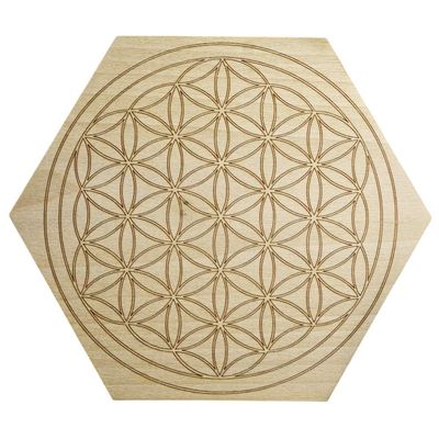 6 inch Flower of Life Mini Grid Board - Mini Sacred Geometry Grid Board