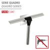 Wenko Turbo-Loc Quadro Stainless Steel Shower Squeegee - Bathroom Squeegee, No Drilling Required, Stainless Steel, 23 x 17.5 x 5 cm, Chrome view 2