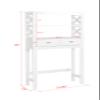 Spirich Over Toilet Storage Shelf with Drawers, Bathroom Over The Toilet Storage Cabinet, Over Toilet Bathroom Organizer, White view 2