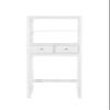 Spirich Over Toilet Storage Shelf with Drawers, Bathroom Over The Toilet Storage Cabinet, Over Toilet Bathroom Organizer, White view 4