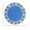 Joy Carpets Off The Cuff Area Rug in Color Light Blue, 5'4" Round view 2