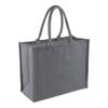 Westford Mill Classic Jute Shopper Bag (21 Liters) (Pack of 2) (One Size) (Natural/Lime) view 3