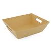 5ea - 10 X 7-1/2 X 3-1/4 Kraft Heavy Crdbrd Bskt Tray-Pk Christmas view 1