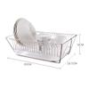 Dish Drying Rack Dish Drainer Stainless Steel Dish Drainers Racks with Plastic Drainboard Kitchen Stainless Steel Dish Drying Racks Plate Rack view 2