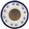 Polmedia Polish Pottery Heater - Blue Phlox Pattern Handmade in Boleslawiec Poland by Ceramika Artystyczna + Certificate of Authenticity view 2