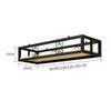 Creative Retro Ceiling Mounted Hanging Solid Wood Flower Shelves | Kitchen/Bar/Restaurant Iron Storage Racks|Vintage Suspended Wall Shelf Holder view 2