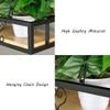 Creative Retro Ceiling Mounted Hanging Solid Wood Flower Shelves | Kitchen/Bar/Restaurant Iron Storage Racks|Vintage Suspended Wall Shelf Holder view 3