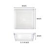 Backerysupply Clear Plastic Drawer Organizer Tray for Vanity Cabinet (6"6"2"Set of 8),Storage Tray for Makeup, Kitchen Utensils, Jewelries, and Gadgets view 2