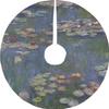 YouCustomizeIt Water Lilies by Claude Monet Tree Skirt view 1