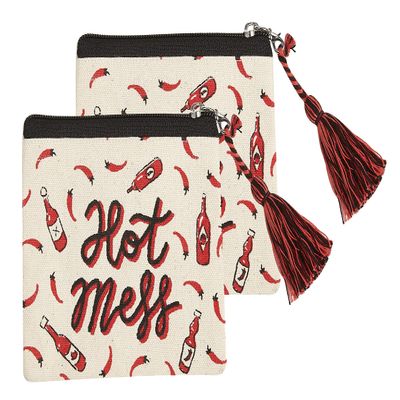 Hot Mess 2-Pack Coin Pouch, Coin Purse, Money Holder