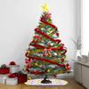 YouCustomizeIt Girl Flying on a Dragon Tree Skirt view 2