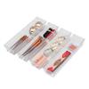 Backerysupply Clear Plastic Drawer Organizer Tray for Vanity Cabinet (1232Set of 8),Storage Tray for Makeup, Kitchen Utensils, Jewelries, and Gadgets view 3