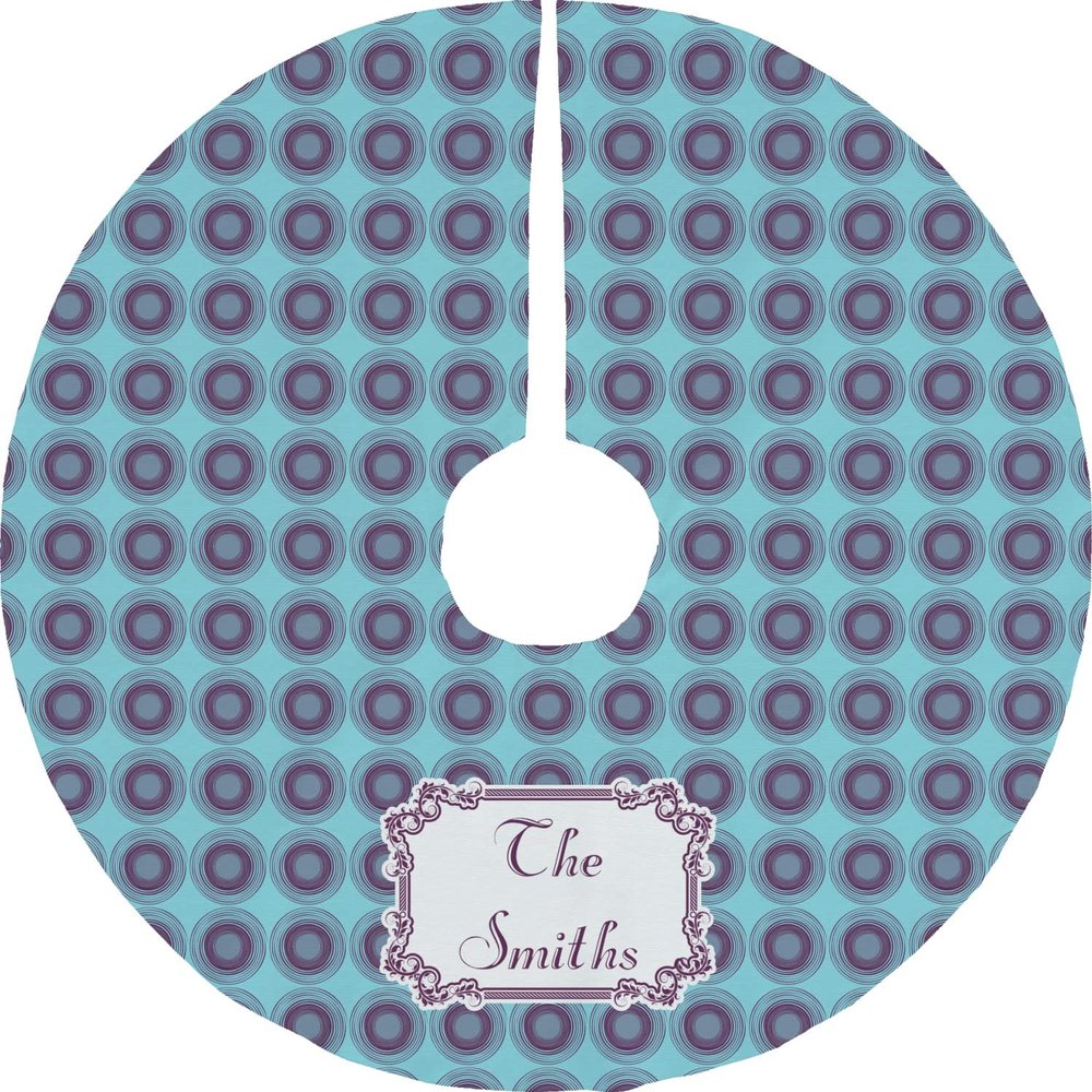 YouCustomizeIt Personalized Concentric Circles Tree Skirt