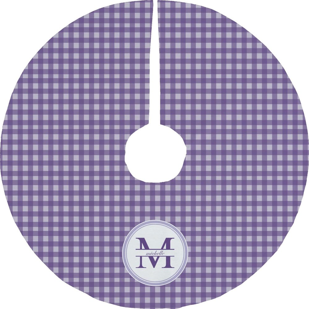 YouCustomizeIt Personalized Gingham Print Tree Skirt