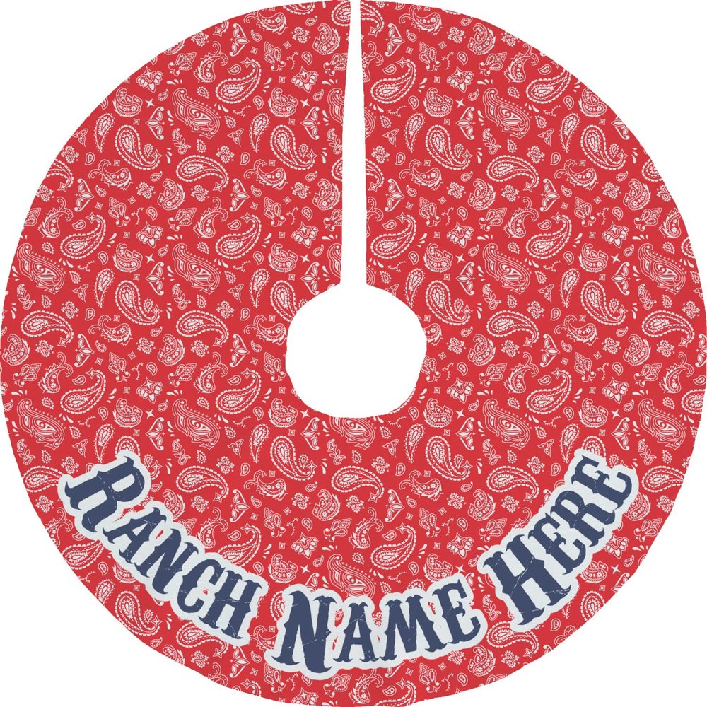 YouCustomizeIt Personalized Western Ranch Tree Skirt