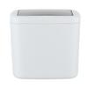 Wenko Barcelona S Swing Top Bin, White, Cosmetic Bin, Completely Shatterproof, Capacity: 3 L, Plastic (TPE), 15 x 20 x 15 cm, White view 2