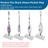 F Flammi 4-Pack Replacement Pads Compatible with Shark Steam Pocket Mop S3501 S3601 S3901 S3550 S3801 SE450, Double-Sided Microfiber Refills for Hardwood Tile Floor, Professional Scrubbing Strips view 4