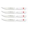 Wusthof Gourmet 4-Piece Steak Knife Set | White Handles view 1