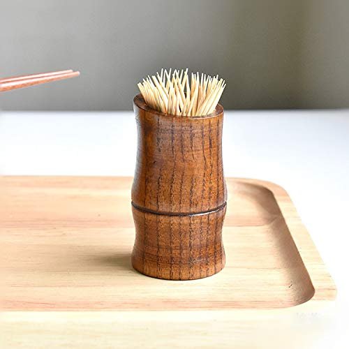 5pcs Wooden Toothpick Holder Simple Personality Mushroom Toothpick Box European Household Toothpick Pot Home Furnishing Boutique
