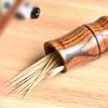 5pcs Wooden Toothpick Holder Simple Personality Mushroom Toothpick Box European Household Toothpick Pot Home Furnishing Boutique view 2