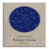 11x14 Mounted Canvas Art Print - 2 Year Anniversary, Cotton Gift, Custom Star Map, Constellation Art, Night Sky - With Gift Wrapping LTC-C1736 view 1