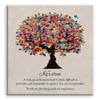 11x14 Mounted Canvas Art Print - Personalized Gift for Friend Mentor, Multi Colorful Tree, Moving Gift Going Away Gift, Retirement Gift - With Gift Wrapping LTC-C1492 view 1