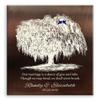11x14 Mounted Canvas Art Print - 9 Year Anniversary Personalized Family Willow Tree Gift Faux Bronze - With Gift Wrapping LTC-C1380 view 1