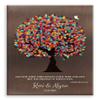 11x14 Mounted Canvas Art Print - Personalized Anniversary Faux Bronze Spring Tree Colorful Leaves - With Gift Wrapping LTC-C1393 view 1