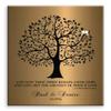 11x14 Mounted Canvas Art Print - 8 Year Faux Brass Background, Personalized Anniversary Gift - With Gift Wrapping LTC-C1456 view 1