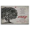 11x14 Mounted Canvas Art Print - Our Song is My Favorite Personalized Gift, Sheet Music Oak Tree - With Gift Wrapping LTC-C1330 view 1