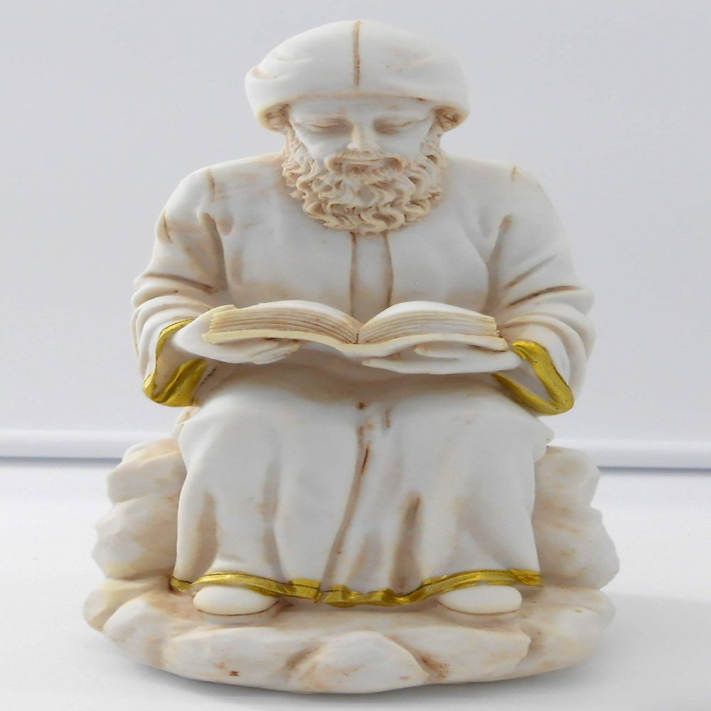 2091 Charbel Makhlouf, Saint of Lebanon Figurine, Holy Statue Sitting & Reading/Home Decorative