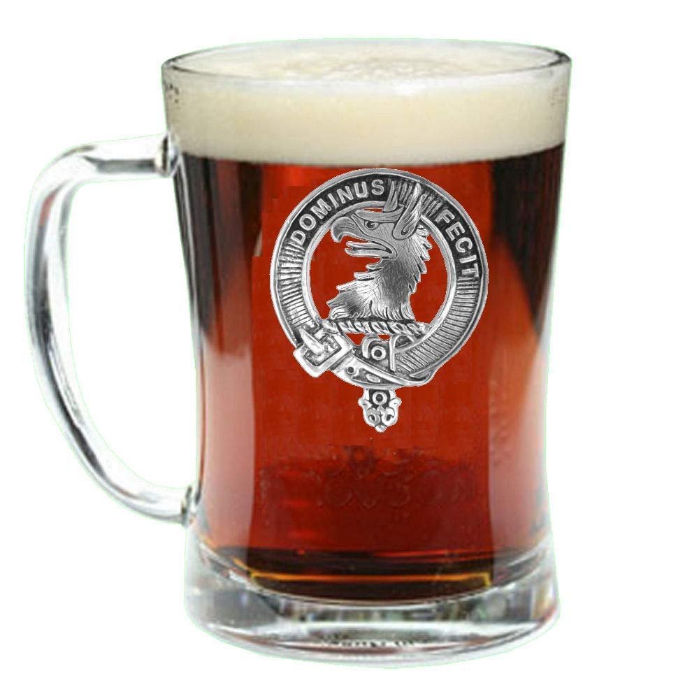 Baird Scottish Clan Crest Badge Glass Beer Mug
